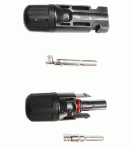 PAR CONECTOR PONCHABLE MC4 IP65 (HEMBRA Y MACHO)