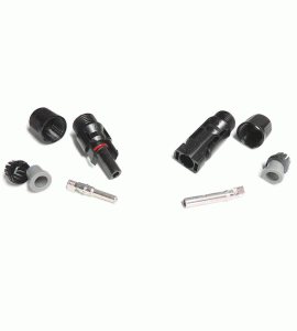 PAR CONECTOR PONCHABLE MC4 IP65 (HEMBRA Y MACHO)